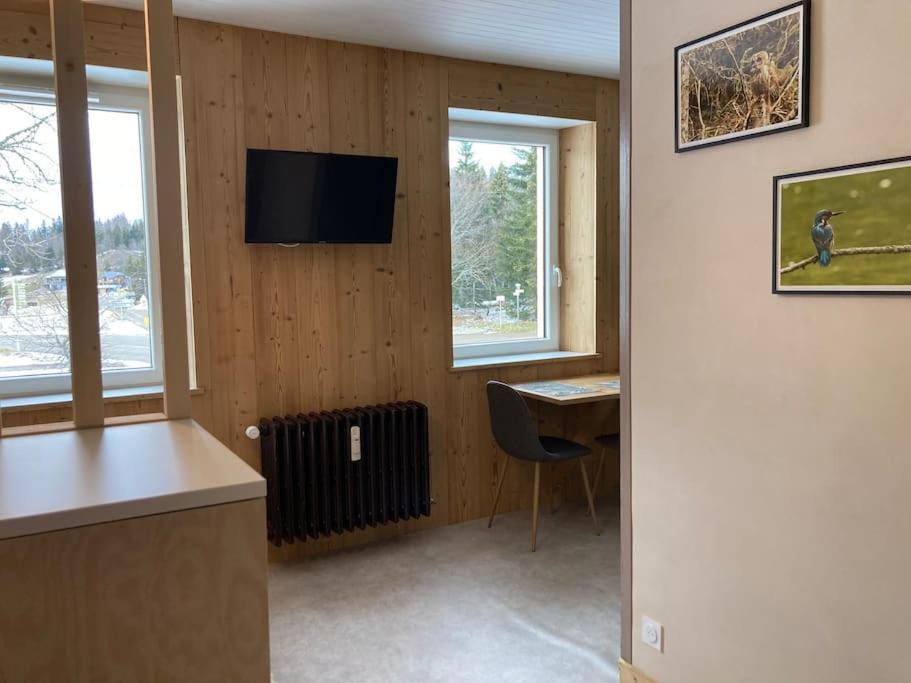 Studio Chaleureux Au Depart Des Sentiers Et Pistes De Ski Lajoux Exteriör bild