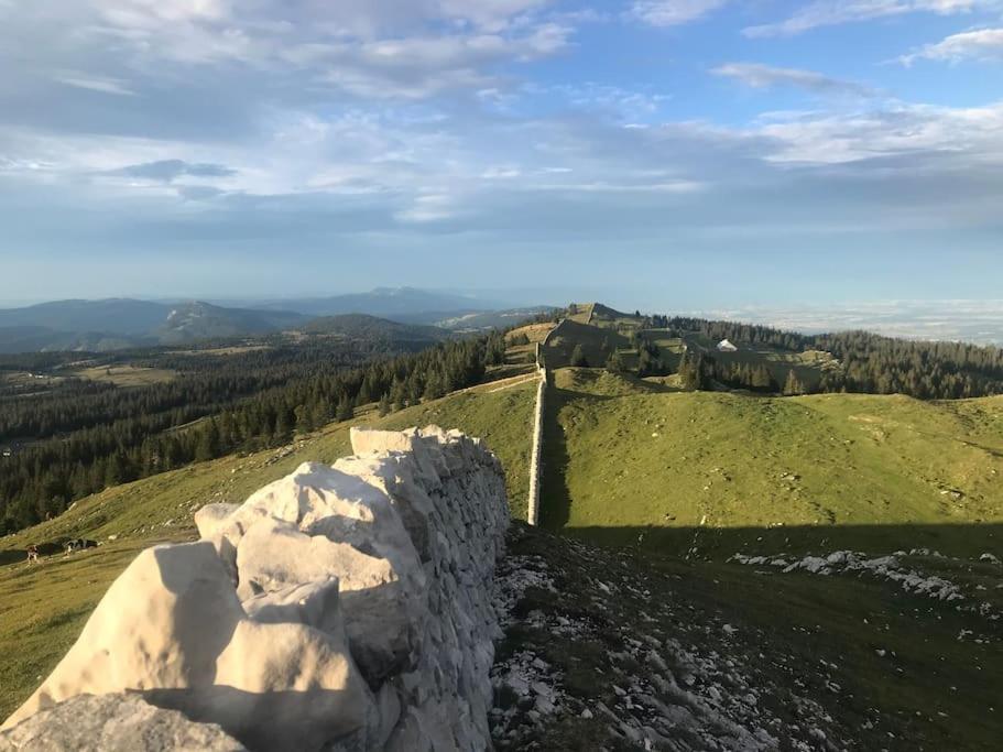 Studio Chaleureux Au Depart Des Sentiers Et Pistes De Ski Lajoux Exteriör bild