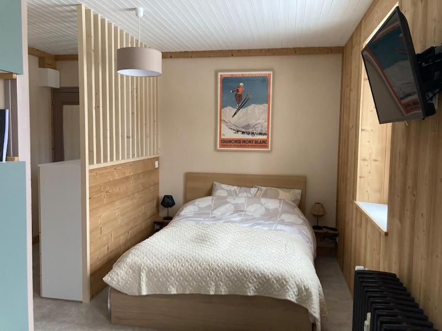 Studio Chaleureux Au Depart Des Sentiers Et Pistes De Ski Lajoux Exteriör bild